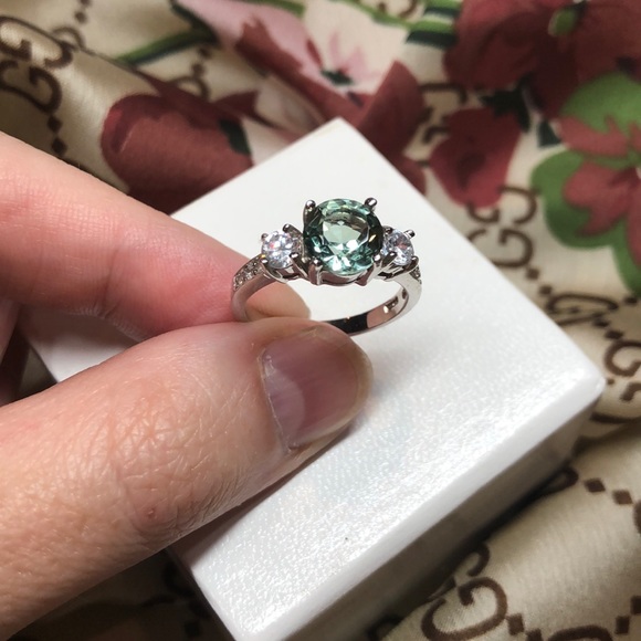 Jewelry - 1.90ct VVS Natural Sri Lanka Green Amethyst Ring